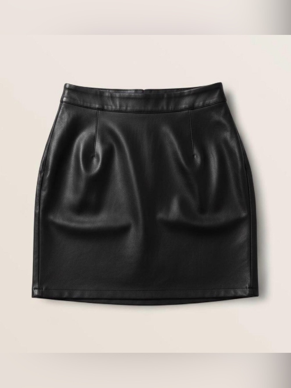 Princess Polly Black Faux Leather Mini Skirt